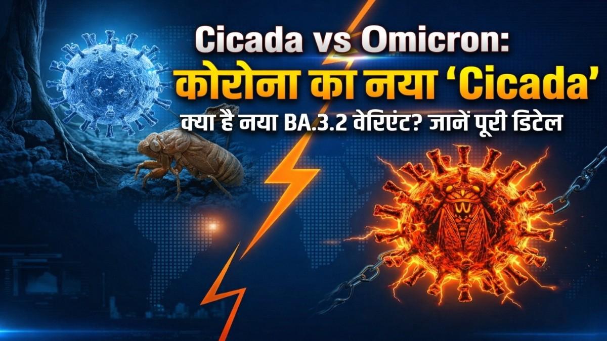 कोविड-19 का नया वेरिएंट ‘सिकाडा’ (BA.3.2): पुराने ओमिक्रॉन वेरिएंट से कितना अलग और कितना खतरनाक?