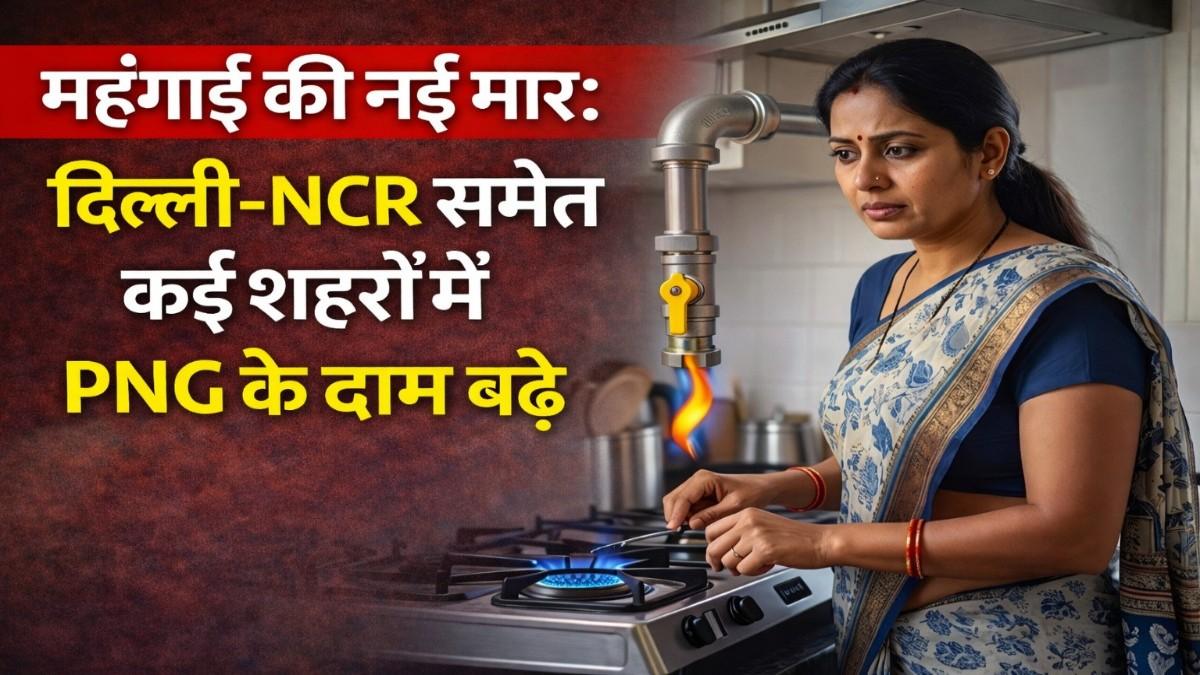 महंगाई की नई मार: दिल्ली-एनसीआर समेत कई शहरों में PNG के दाम बढ़े, जानें आपकी जेब पर कितना असर पड़ेगा