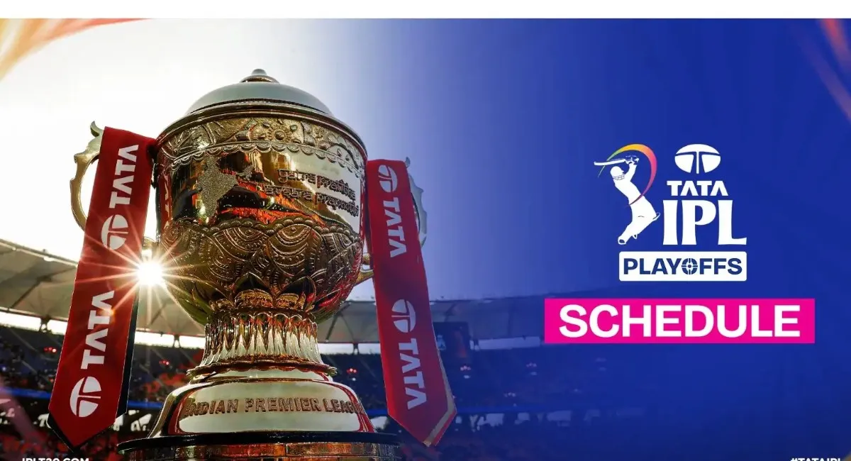 IPL 2026 प्लेऑफ शेड्यूल जारी  फाइनल 31 मई को अहमदाबाद में जानें कौन सी टीम कहाँ खेलेगी